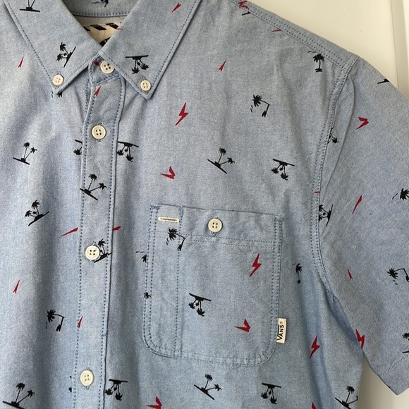 Vans - Mens Button Up Short Sleeve - Picture 2 of 4